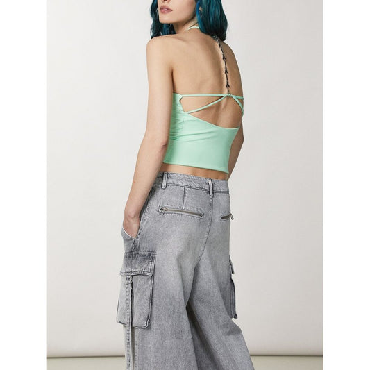 Patrizia Pepe Green Polyamide T-Shirt