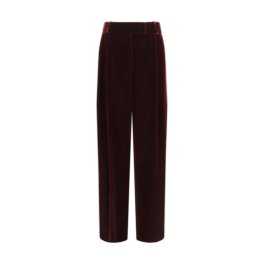 Giorgio Armani Bordeaux Viscose Dress Pants