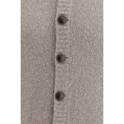 Brunello Cucinelli Gray Wool Oves Aries Cardigan