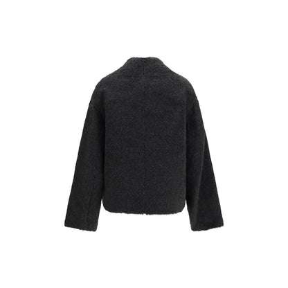Loulou De Saison Black Alpaca Vicugna Pacos Jacket