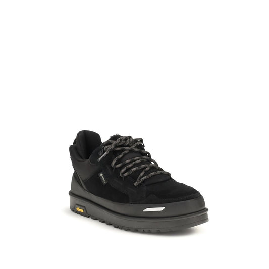 UGG Black Calf Leather Bos Taurus Athletic Sneakers
