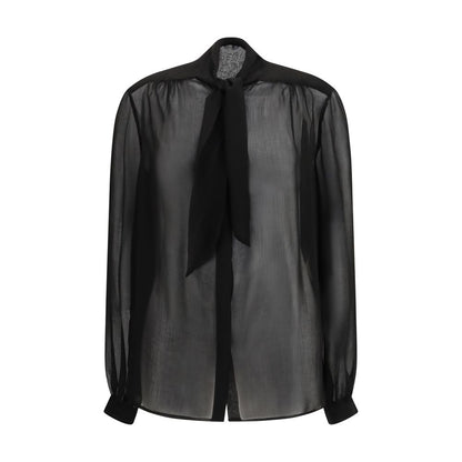 Lardini Black Viscose Blouse