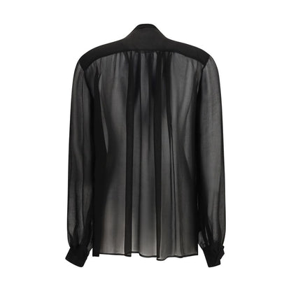 Lardini Black Viscose Blouse