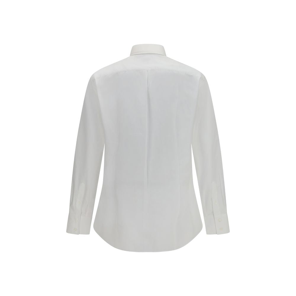 Brunello Cucinelli White Cotton Dress Shirt