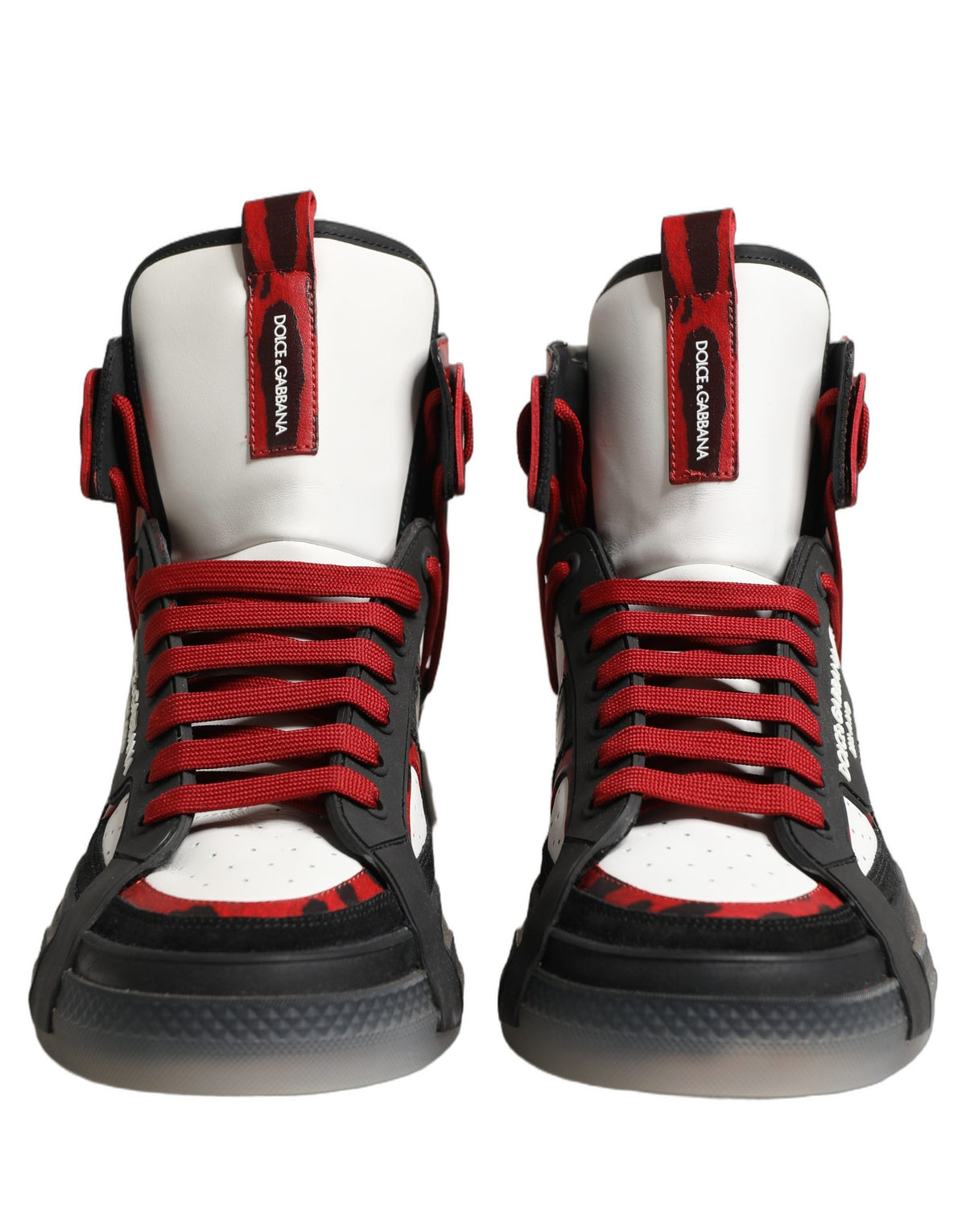 Dolce & Gabbana Multicolor Leather High Top Sneakers Shoes