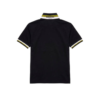 Baldinini Trend Black Cotton Men Polo-Shirt