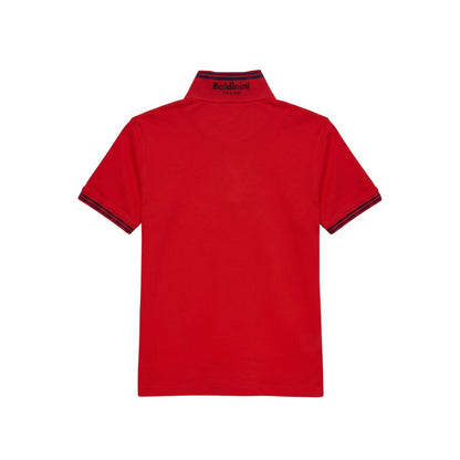 Baldinini Trend Red Cotton Men Polo-Shirt