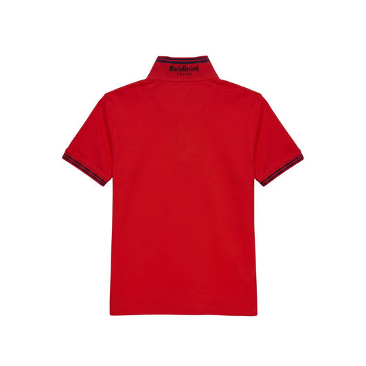 Baldinini Trend Red Cotton Men Polo-Shirt