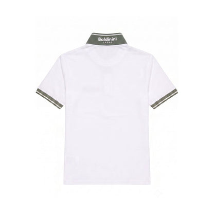 Baldinini Trend White Cotton Men Polo-Shirt