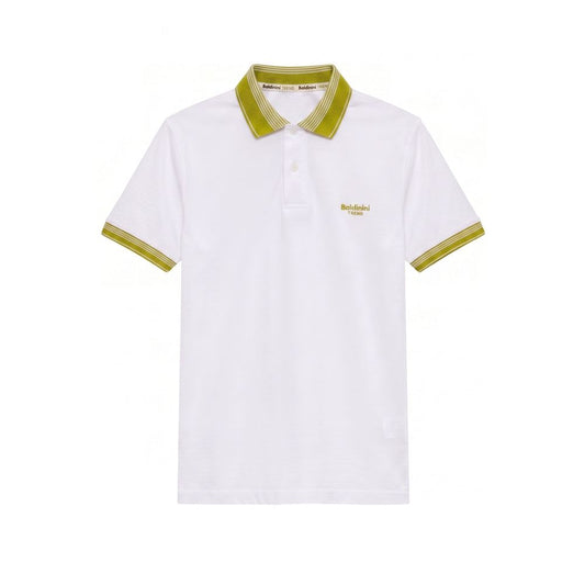 Baldinini Trend White Cotton Men Polo-Shirt