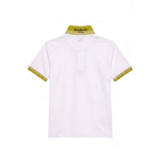 Baldinini Trend White Cotton Men Polo-Shirt