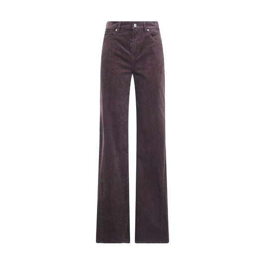 7FOR Brown Cotton Casual Pants