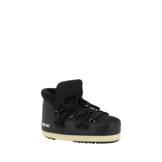 Moon Boot Black Polyester Lace-Up Boots