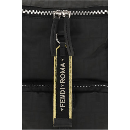 Fendi Black Polyester Backpack