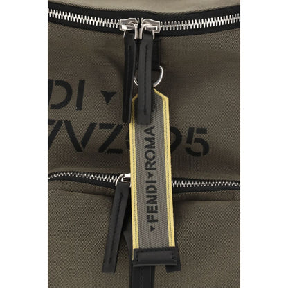 Fendi Bicolor Cotton Backpack