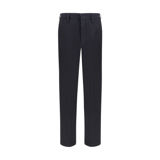 Prada Blue Cotton Casual Pants