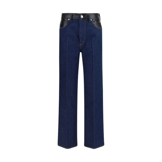 Agolde Blue Recycled Cotton Straight-Leg Jeans