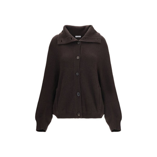 Brunello Cucinelli Brown Cashmere Cardigan