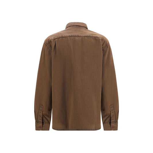 Deperlu Brown Denim Shirt