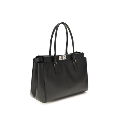 Fendi Black Calf Leather Bos Taurus Shoulder Bag