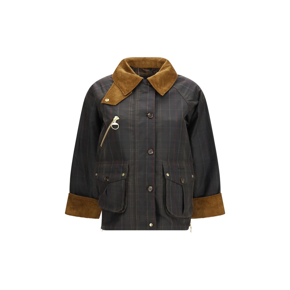 Barbour Bicolor Baumwolljacke in voller Länge