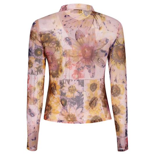 Desigual Pink Polyester Womens Shirt
