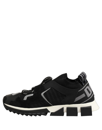 Dolce & Gabbana Black Sorrento Trekking Sneakers Men Shoes
