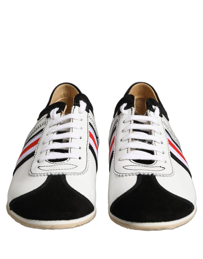 Dolce & Gabbana White Leather Japan Low Top Sneakers Shoes