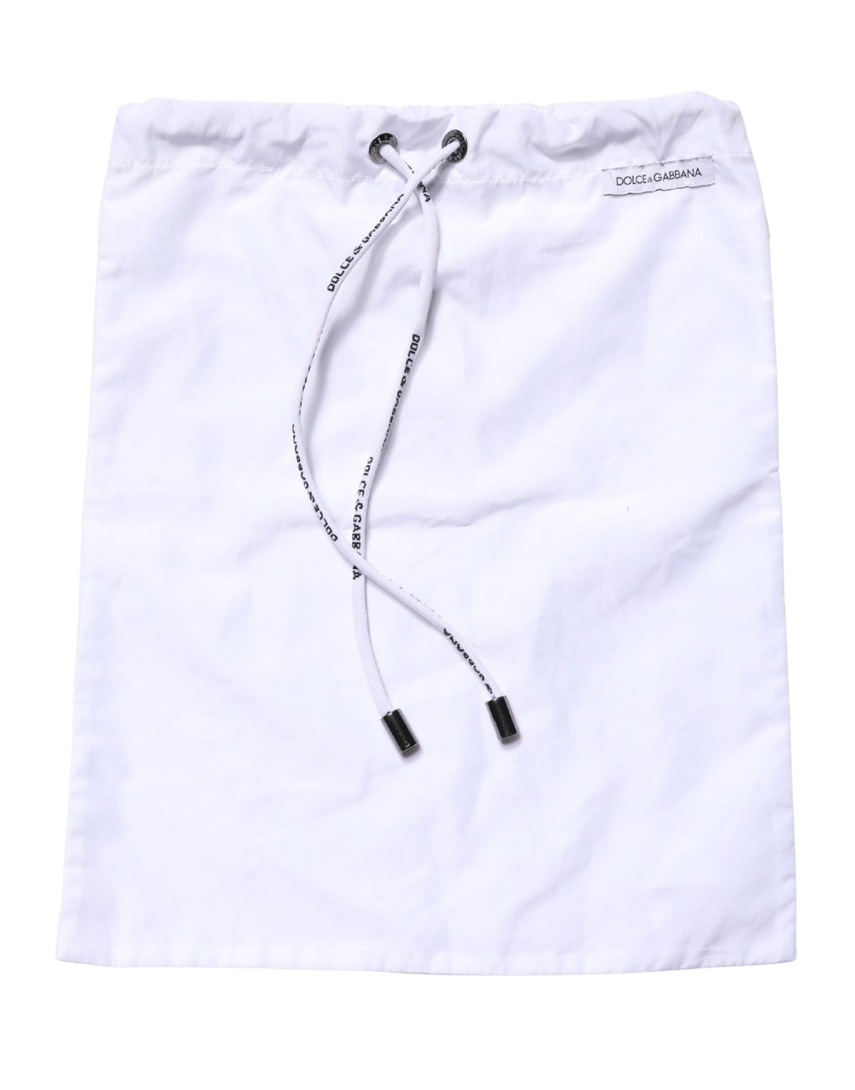 Dolce & Gabbana White DG Logo Men Drawstring Shorts Swimwear