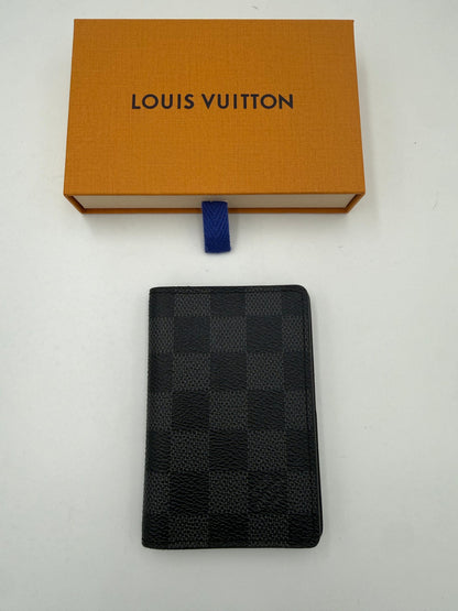 Louis Vuitton LOUIS VUITTON Compatto Card Holder ORGANIZER Damier Graphite Wallet