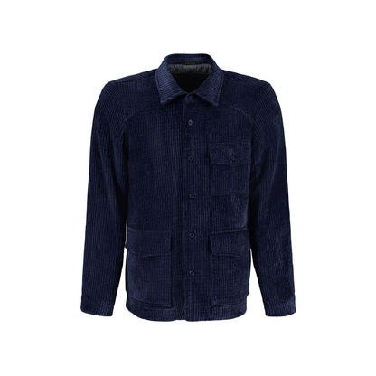 Autore Blue Polyester Full-Length Jacket