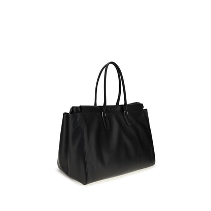 Fendi Black Calf Leather Bos Taurus Shoulder Bag