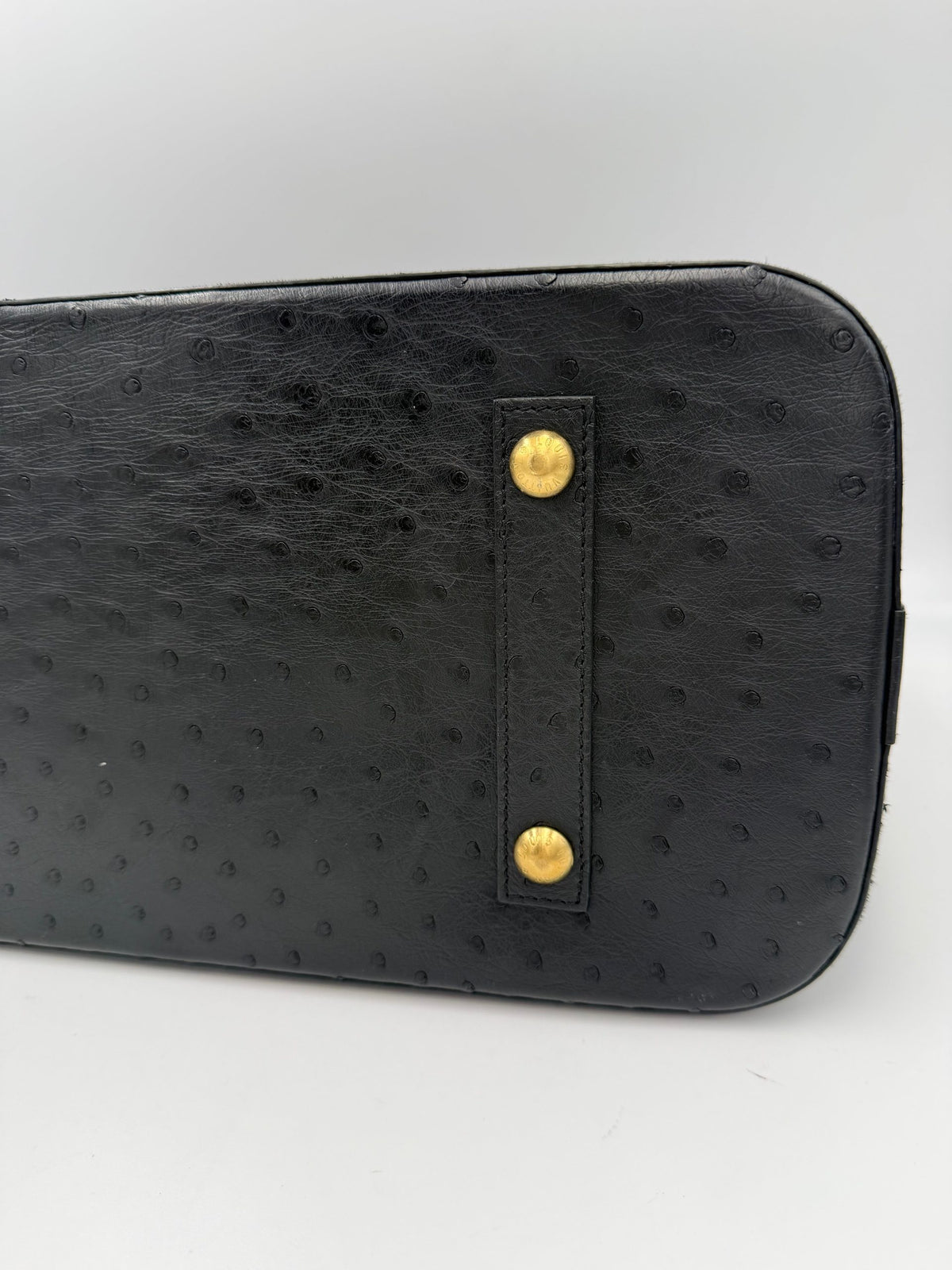 Louis Vuitton LOUIS VUITTON Alma GM in Ostrich Leather Handbag