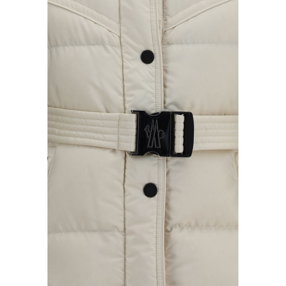 Moncler Grenoble Beige Polyester Full-Length Jacket
