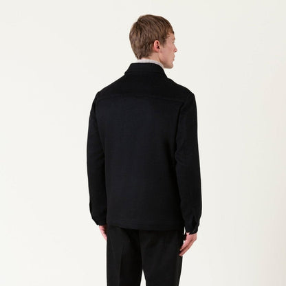 Autore Black Wool Full-Length Jacket