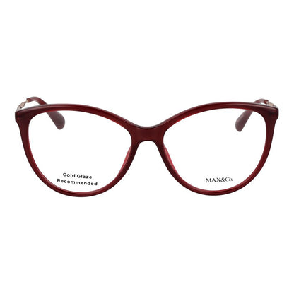 Max & Co Burgundy Stainless Steel Glasses (Frames)