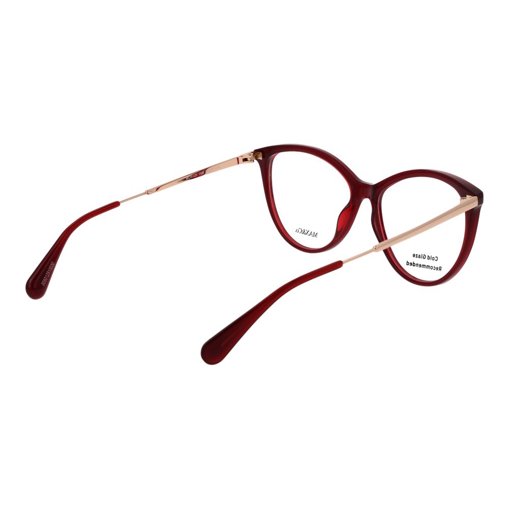 Max & Co Burgundy Stainless Steel Glasses (Frames)