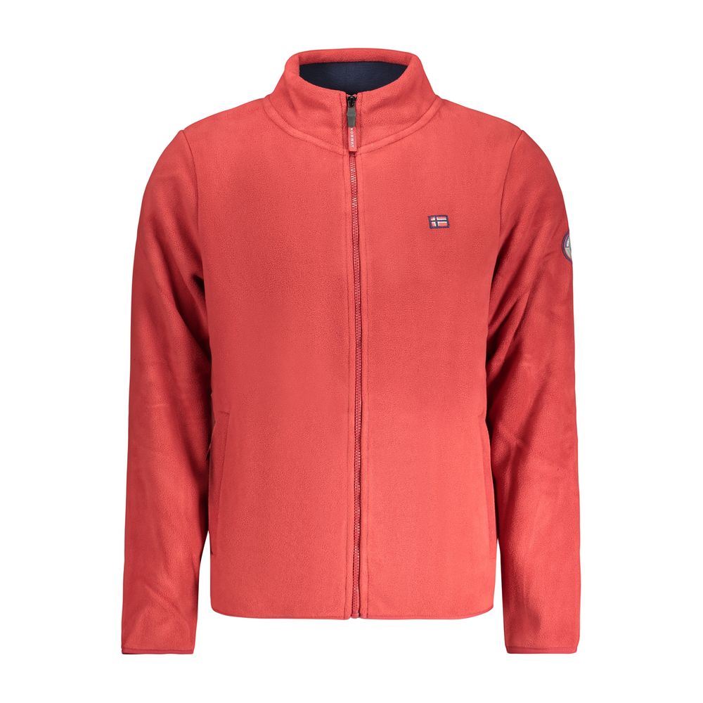 Norway 1963 Rosso Poliestere Uomo Felpa