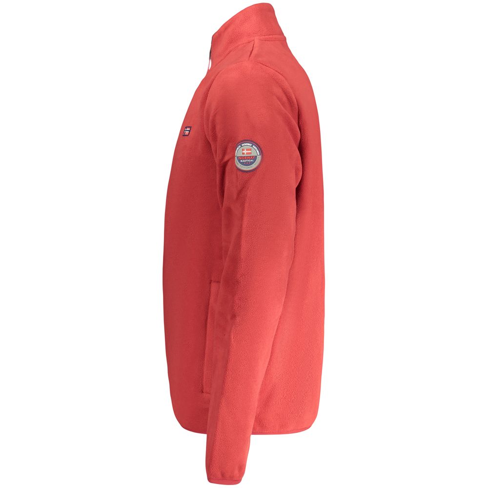 Norway 1963 Rosso Poliestere Uomo Felpa