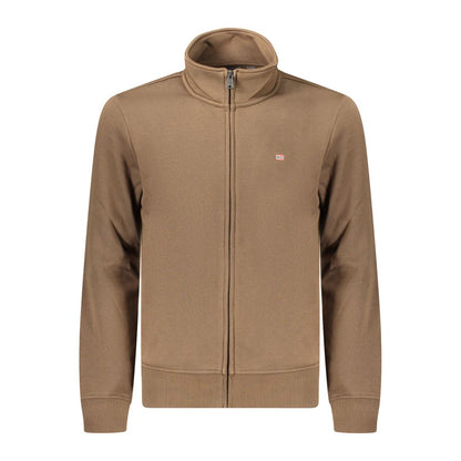 Napapijri Brown Cotton Men's Sweatshirt