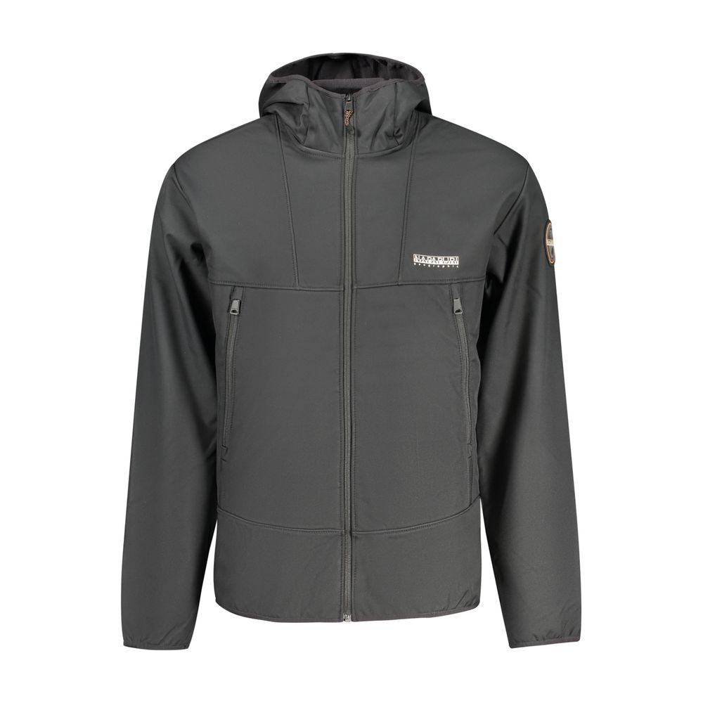 Napapijri Black Polyester Shell Jacket