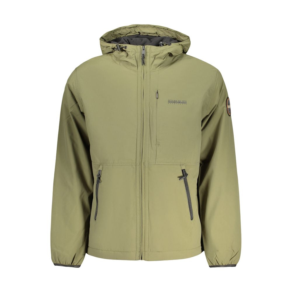 Napapijri Green Polyamide Full-Length Jacket