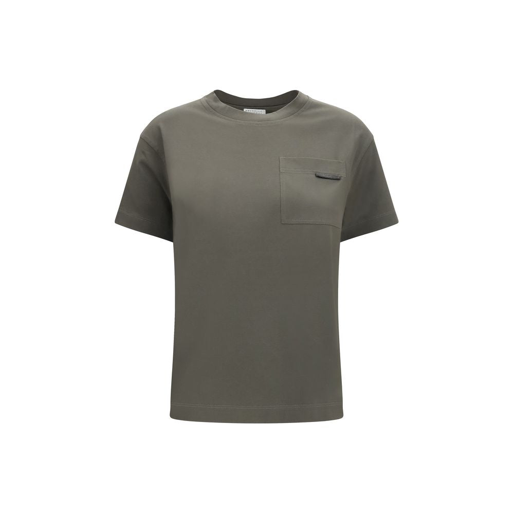 Brunello Cucinelli Bicolor Cotton T-Shirt