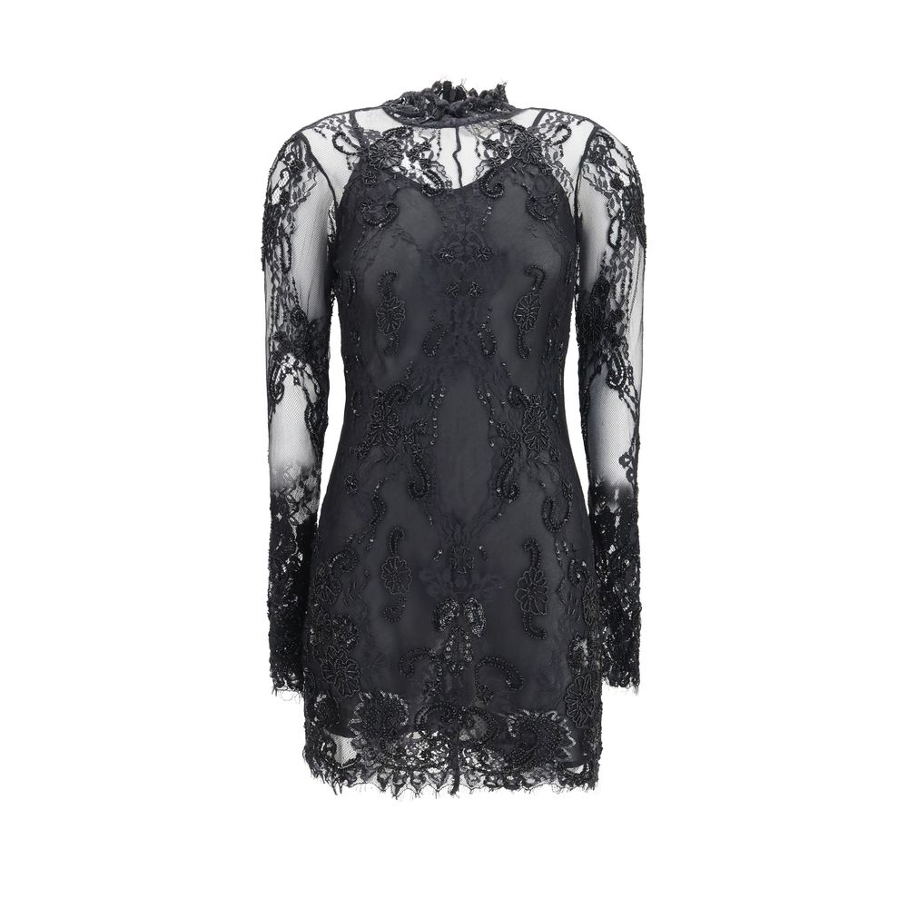 Blumarine Black Polyamide Cocktail Dress