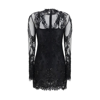 Blumarine Black Polyamide Cocktail Dress