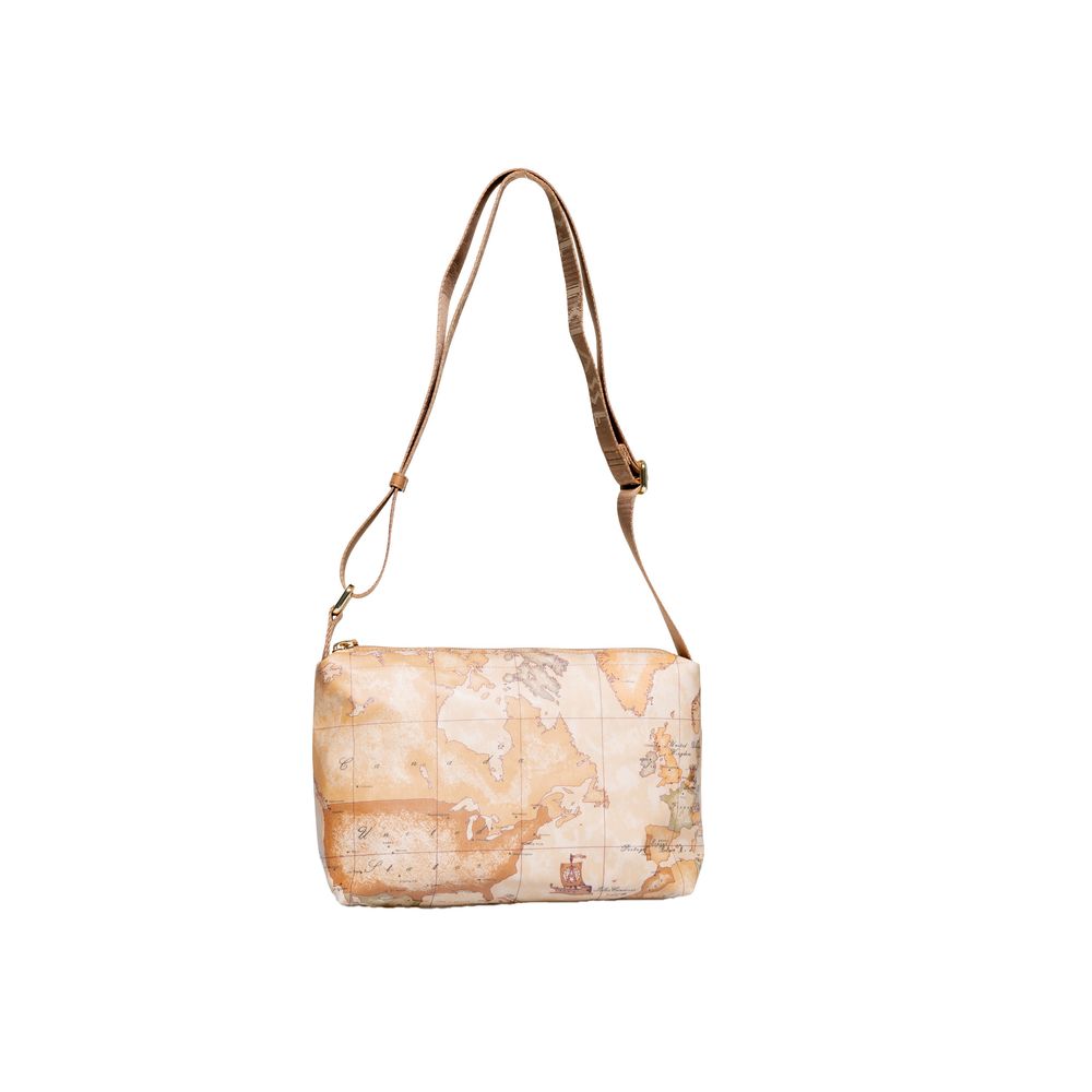 Alviero Martini Prima Classe Handtasche aus beigem Polyethylen