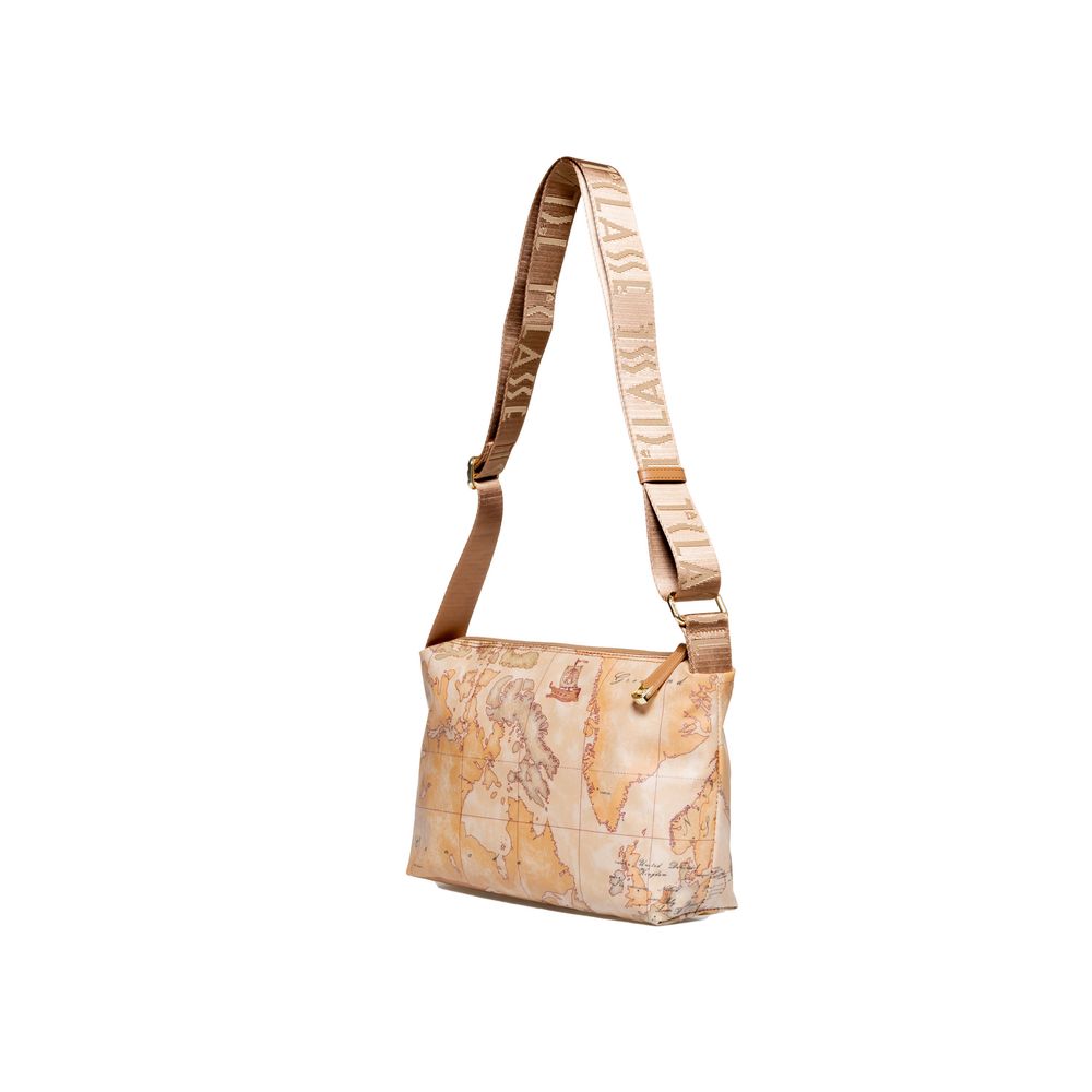 Alviero Martini Prima Classe Handtasche aus beigem Polyethylen