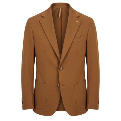 Roberto Pepe Luxury Brown Cotton Men Jacket