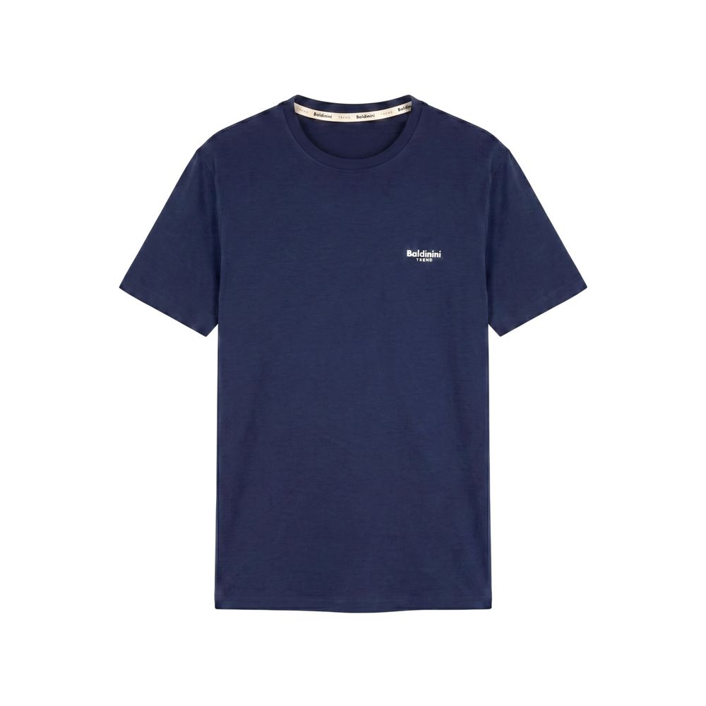 Baldinini Trend Blue Cotton Men T Shirt
