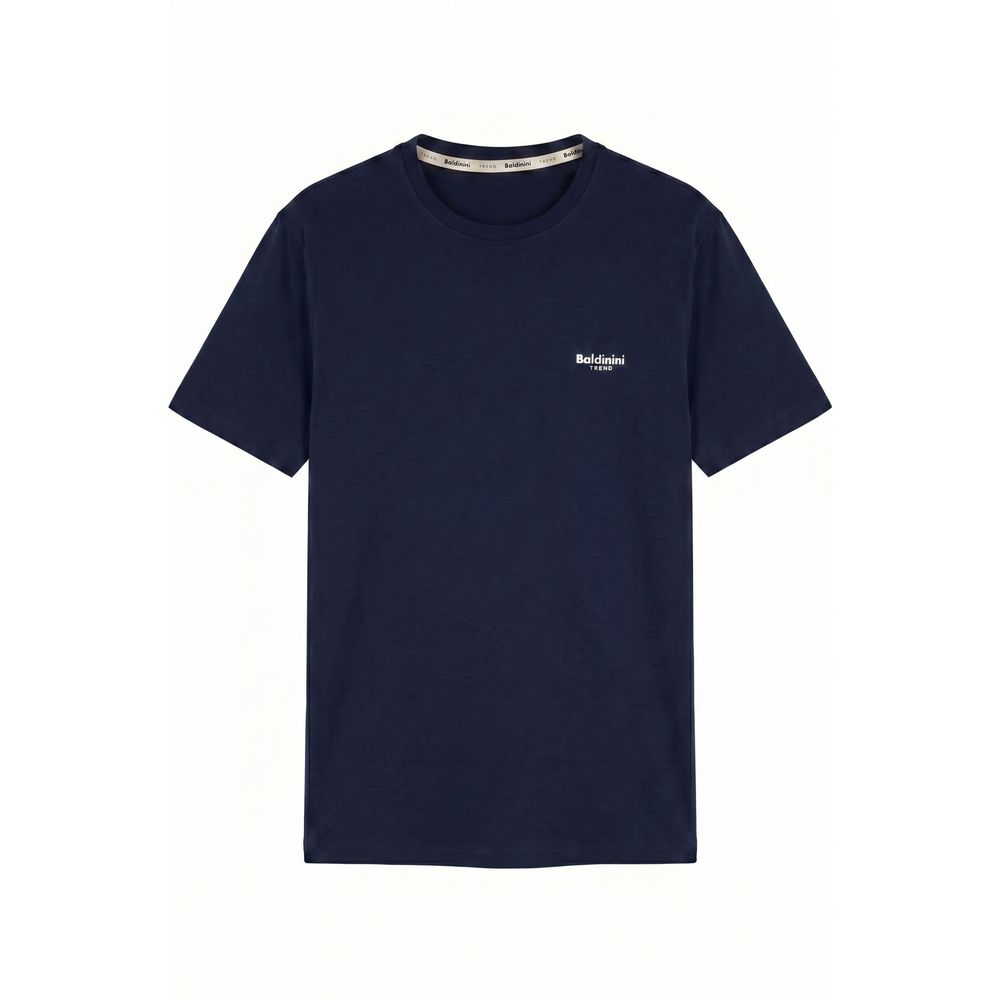 Baldinini Trend Blue Cotton Mens T-shirt